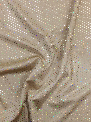 Holo flitteres  lycra anyag - CARNE